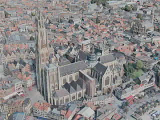 Antwerp City, Belgium (2020) 3D Model