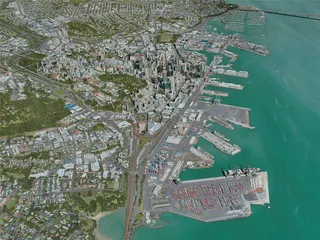 Auckland City, New Zealand (2020) 3D Model