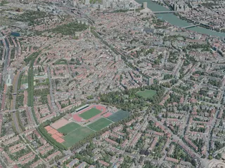 Basel City, Switzerland (2020) 3D Model