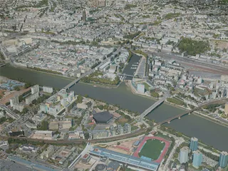 Nantes City, France (2020) 3D Model