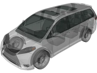 Toyota Sienna (2012) 3D Model