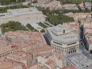 Madrid City, Spain (2020) 3D Model