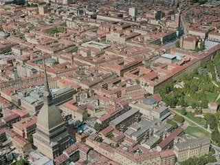 Turin City, Italy (2020) 3D Model