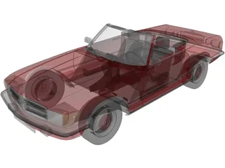 Mercedes-Benz SL450 (1974) 3D Model