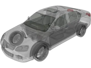 Volkswagen Jetta (2006) 3D Model