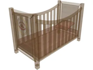 Baby Bed 3D Model