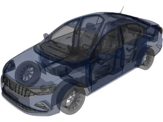 Volkswagen Polo (2020) 3D Model