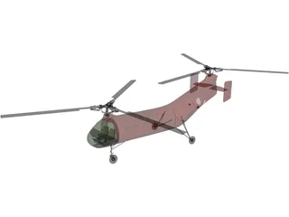 Piasecki H-21 / CH-21B Workhorse 3D Model