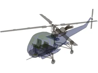 Westland Wasp 3D Model