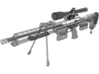 DSR-1 Accuracy International Sniper Rifle (AISR) 3D Model