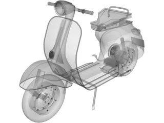 Scooter Vespa 3D Model