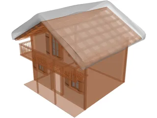 Timber Ski Chalet 3D Model