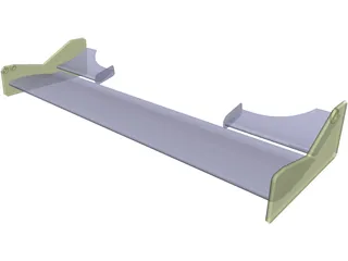 Formula BMW Front Wing Assembly 3D Model