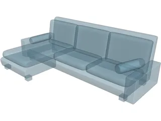 Corner Sofa 3D Model