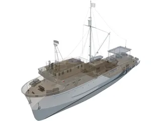 Barco De Pesca 3D Model