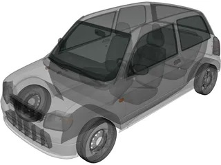 Daihatsu Mira (1998) 3D Model