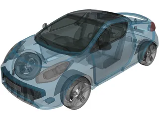 Renault Wind (2011) 3D Model