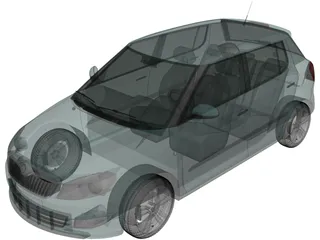 Skoda Fabia (2011) 3D Model