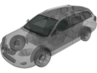 Toyota Avensis Wagon (2006) 3D Model