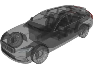Volvo V90 Estate (2017) 3D Model