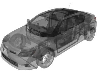 Scion tC (2012) 3D Model