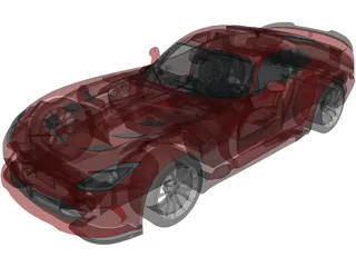Dodge Viper SRT (2013) 3D Model