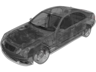 Mercedes Benz E55 AMG (2004) 3D Model