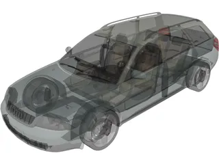 Audi A6 Avant (1998) 3D Model