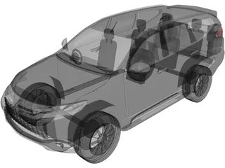 Mitsubishi Pajero Sport (2016) 3D Model