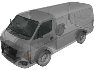 Nissan Urvan PanelVan (2011) 3D Model