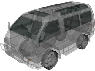 Mitsubishi Delica (1986) 3D Model