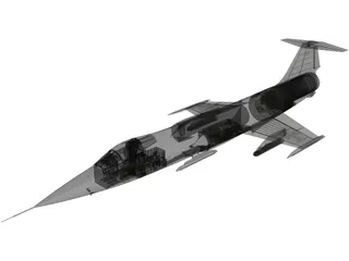 Lockheed F-104G Starfighter 3D Model