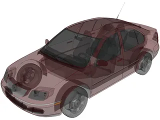 Volkswagen Jetta (2003) 3D Model