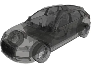 Audi A3 Sportback (2015) 3D Model