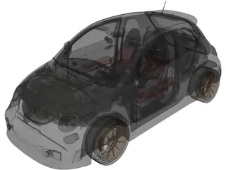 Abarth 595 Competizione (2015) 3D Model