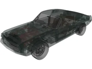 Ford Mustang GT (1967) 3D Model