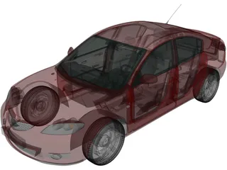 Mazda 3 Sedan (2003) 3D Model