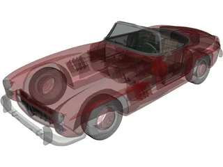 Mercedes-Benz 300SL (1957) 3D Model