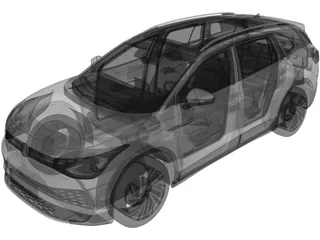 Volkswagen ID.6 X (2022) 3D Model