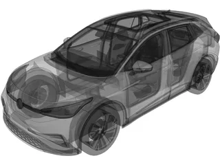 Volkswagen ID.4 X (2021) 3D Model
