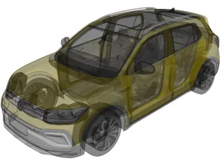Volkswagen T-Cross 280 TSI (2019) 3D Model