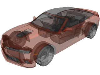 Chevrolet Camaro SS Convertible (2014) 3D Model
