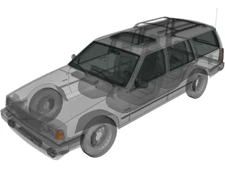 Volvo 740 GL (1985) 3D Model