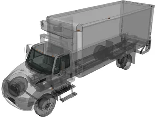 International Durastar Box Truck (2002) 3D Model