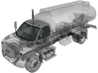 GMC Topkick C8500 Regular Cab Tanker Truck (2004) 3D Model