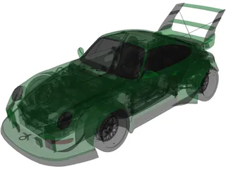 Porsche 911 [993] RWB (1993) 3D Model