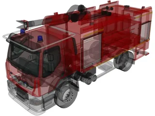 Renault Lander Fire Truck 3D Model