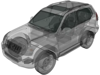 Toyota Land Cruiser Prado (2007) 3D Model