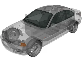 BMW 3-Series Coupe (2004) 3D Model