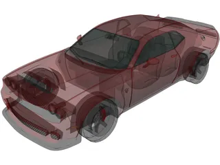 Dodge Challenger SRT Demon (2018) 3D Model
